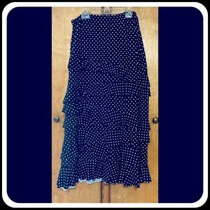 Polka Dot Midi Skirt